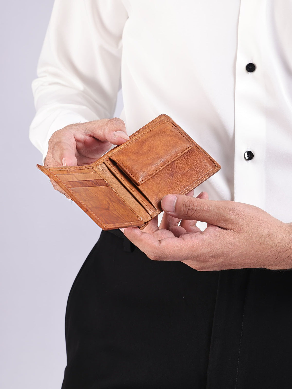 Lather Wallet-Brown